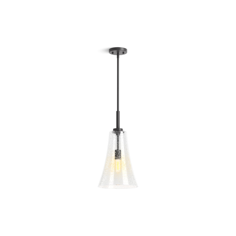 Simplice 14 In. Pendant, 63.68" H x 10" W x 10" D, Matte Black