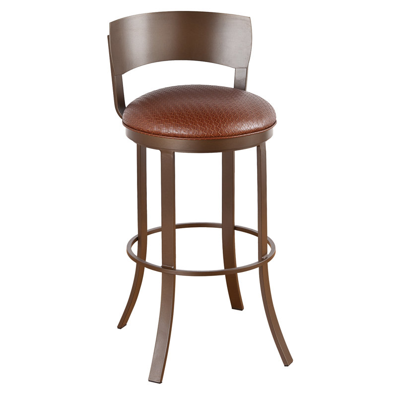 Tabouret de bar et de comptoir Abby, Gris silex, Noir Ford, Tabouret de comptoir (assise de 26 po de hauteur)