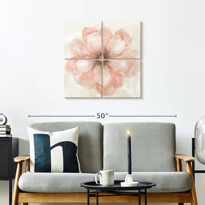 Harnek Pink Posy II, 26" H x 26" W