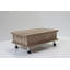 Table basse Mid-Century moderne à plateau relevable avec rangement géométrique / treillis-249089534