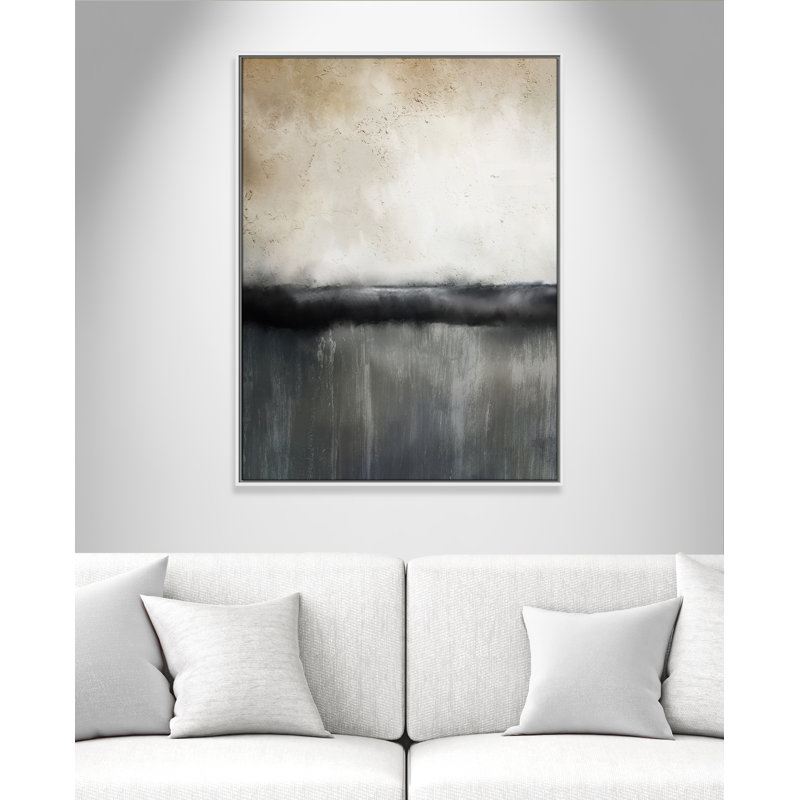 Sunset by Kimberly Allen, White Framed Canvas, 41.5" H x 31.5" W x 2" D