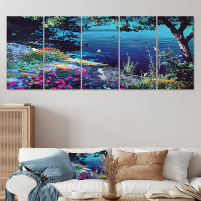Rioux - Beach & Ocean Wall Art Decor 5 Piece