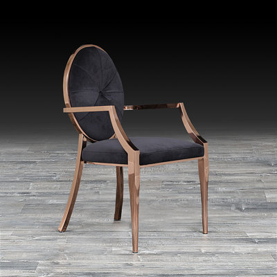 Teagan 18.5'' H Tufted Velvet Upholstered Armchair