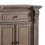Buffet console Hama, 4 portes, bois de chêne brun, 60 pouces