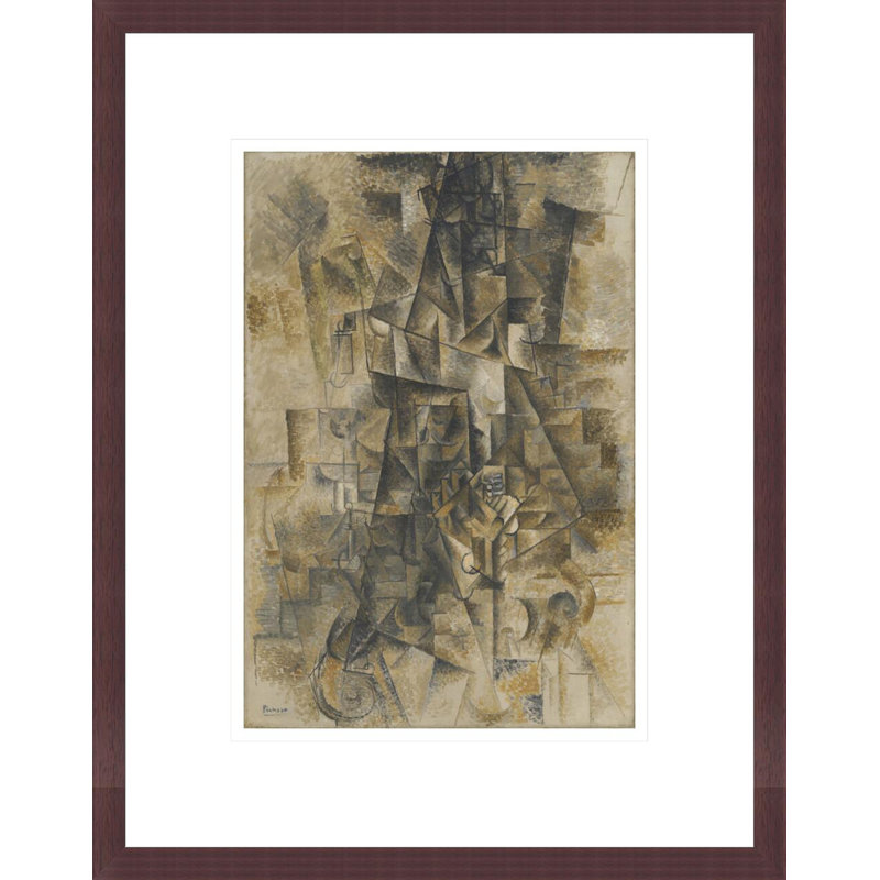 Accordéoniste (L'accordéoniste) par Pablo Picasso, impression giclée sur cadre, H 16,75 po x l 13,22 po