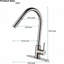 Robinet de cuisine en acier inoxydable nickel brossé avec douchette extractible
