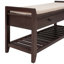 Banc de rangement en bois Alexandria, range-chaussures avec siège rembourré et tiroirs, banc de rangement polyvalent -1821906969-1758770436