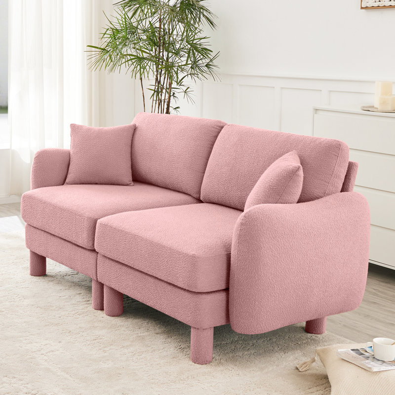 Comfortable Shell Armrests Polyester Sofa For Relaxation