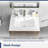 30"L x 18"W White Rectangular Single Vanity Top with Faucet Hole and Overflow(Top Only)-125359605