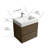 24'' Single Bathroom Vanity with Ceramic Top-92615169