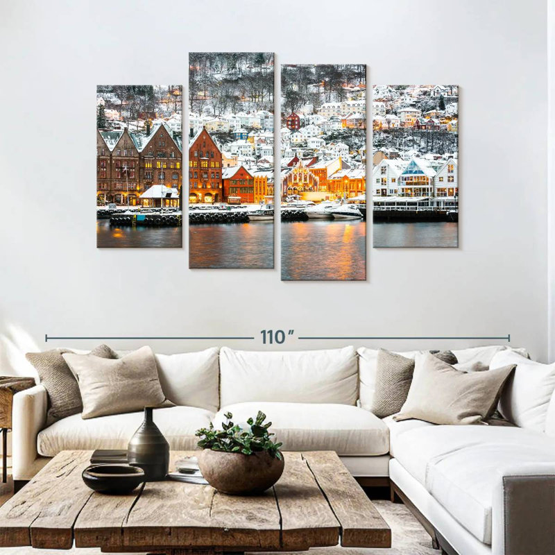 Nicci Bergen à Noël, H 54 po x l 84 po