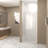 37-36 "X 72" Bifold Shower Door,  1/4"(6Mm)  Tempered Glass, Chrome Aluminum Frame, Explosion Proof Film