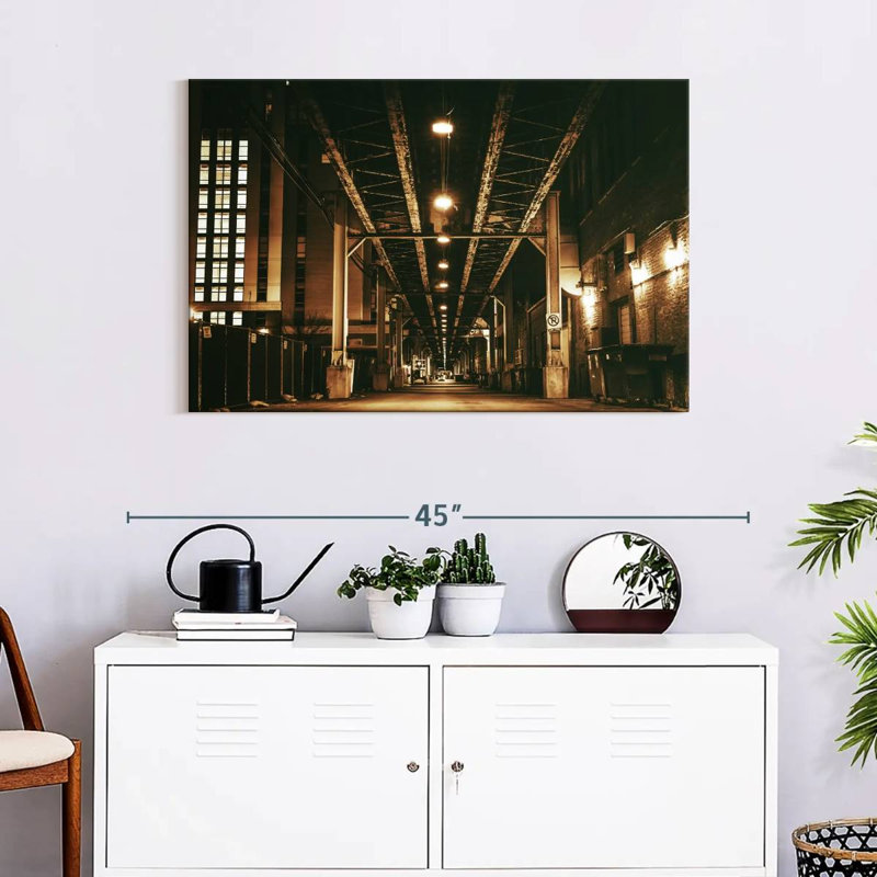Mehar Chicago Train Bridge, 24" H x 36" W