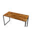Plateau en bois massif, style industriel, bureau, structure en métal, classeur en bois, roulettes, écriture en chêne, mode, finition traîneau, bibliothèque de bureau-133341438-133341439