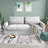 Somonia 80" Wide Down-filled  Sofa, 3-Seater Deep Seat for Small Spaces -Easy Assembly， Removable Washable Covers & Solid Wood Frame-610556812