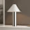 Cheri 20.5 Inch Chrome/White Metal Table Lamp
