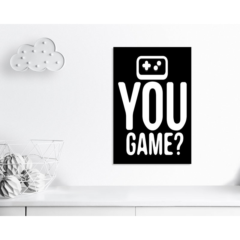 «You Game inversée», art encadré, H 36 po x l 24 po x P 1,5 po, Canevas