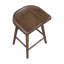 Ensemble de 2 tabourets à hauteur de comptoir 24 po Vira, brun-126034584