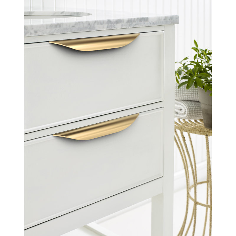 Poignée d'armoire actuelle de centre à centre - paquet de 10, 6 5/16", Bronze champagne