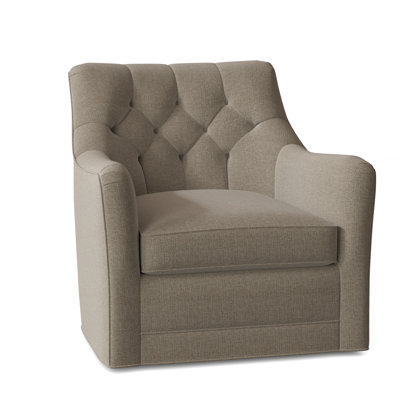 Emery 32" W Tufted Swivel Armchair
