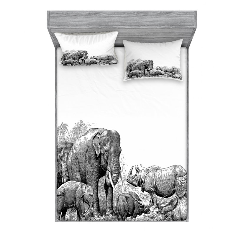 Microfiber Sheet Set, Queen Sheet Set + Fitted Sheet + 2 Pillowcases