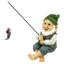 Gnome Statue Weather Resistant UV Resistant Polyresin Garden Statue
