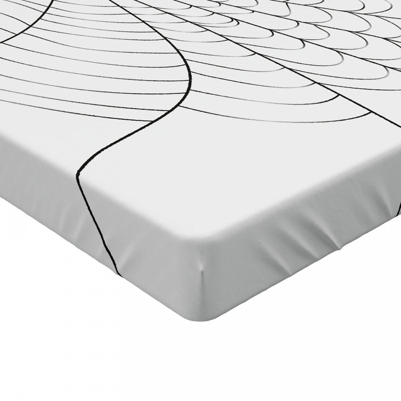 Microfiber Animal Print Fitted Sheet, Twin Fitted Sheet, Spiderweb 1