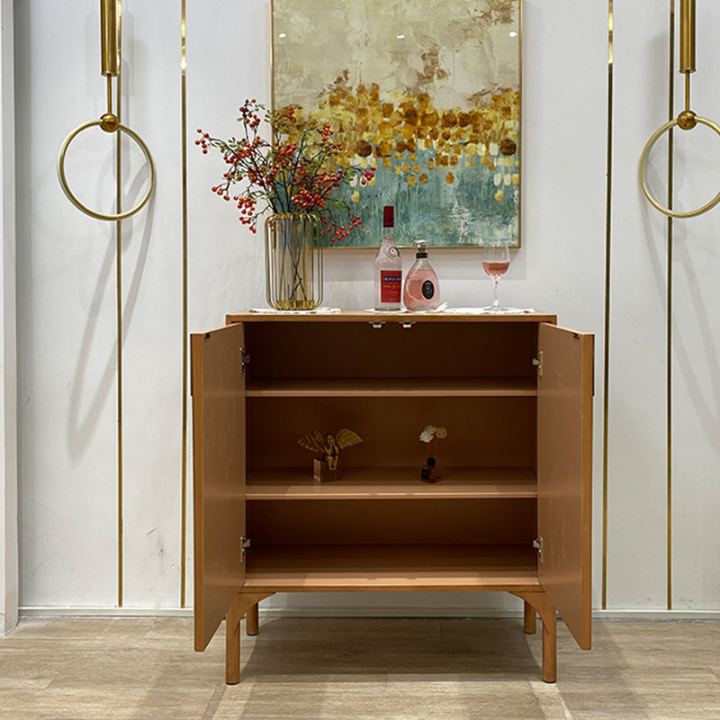 Cream Style Console Table, Brown Wood