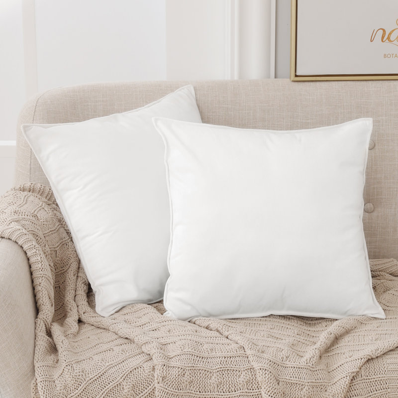 Fritch Square Throw Pillow Cover, 45cm H x 45cm W x 1cm D, White