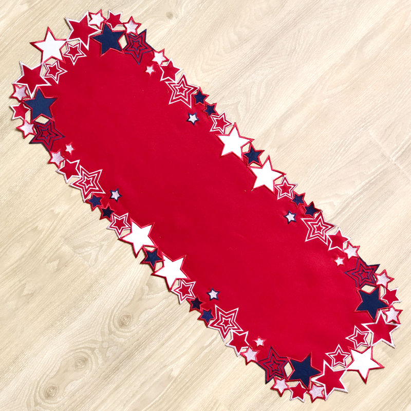 Chemin de table nappe en tissu juillet 4e célébration Bernardston