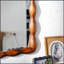 Miroir pleine grandeur Mid-Century Modern Swirl