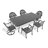 7-Piece All-Weather Cast Aluminum Dining Set-689194938
