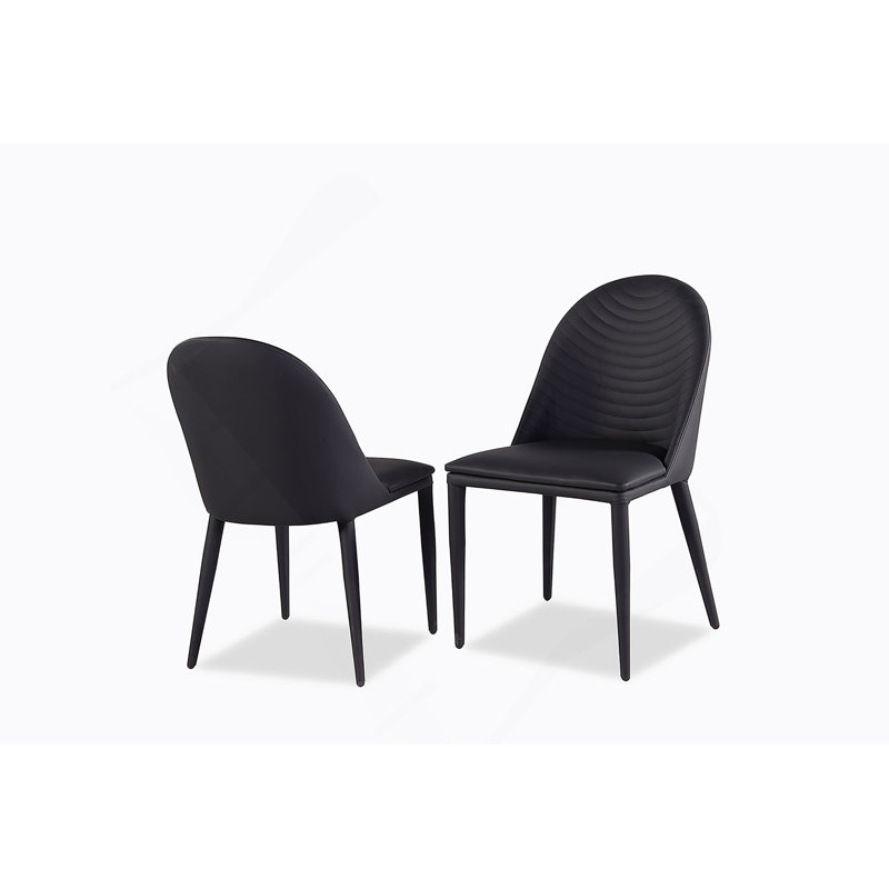 Chaise de salle à manger 2 pièces en cuir