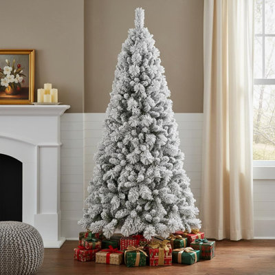 Arbre de Noël épinette enneigé 7 pi