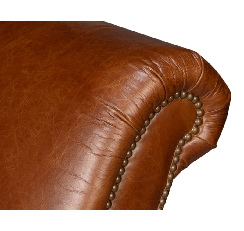 Gaston Leather Club Chair