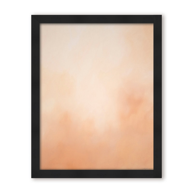 Abstract Underwater Clouds XIX by  - Floater Frame Print on Canvas, 20" H x 16" W x 1.125" D, Framed Print, Black