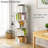 5 Tier Rotating Bookshelf, 360° Display Round Spinning Bookshelf, Space-Saving, Small Space Rotating Bookshelf Tower For Bedroom, Living Room, Home, Office-2051935633