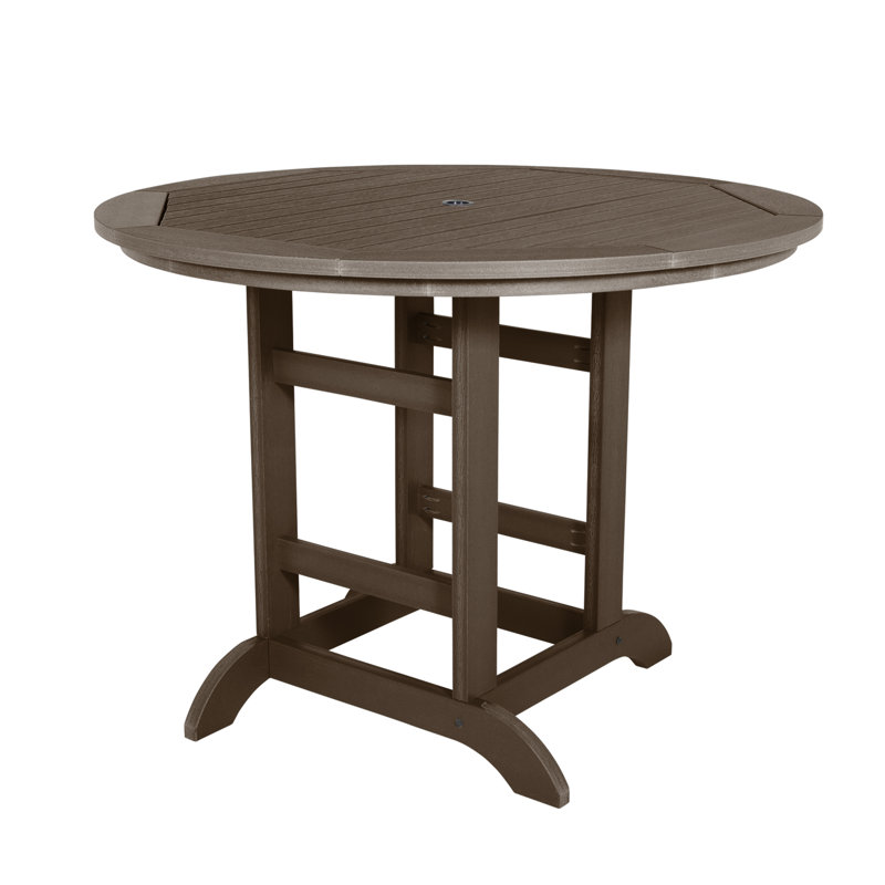 Arbnora 4-Person 48" Round, Counter-Height Dining Set, Weathered Acorn