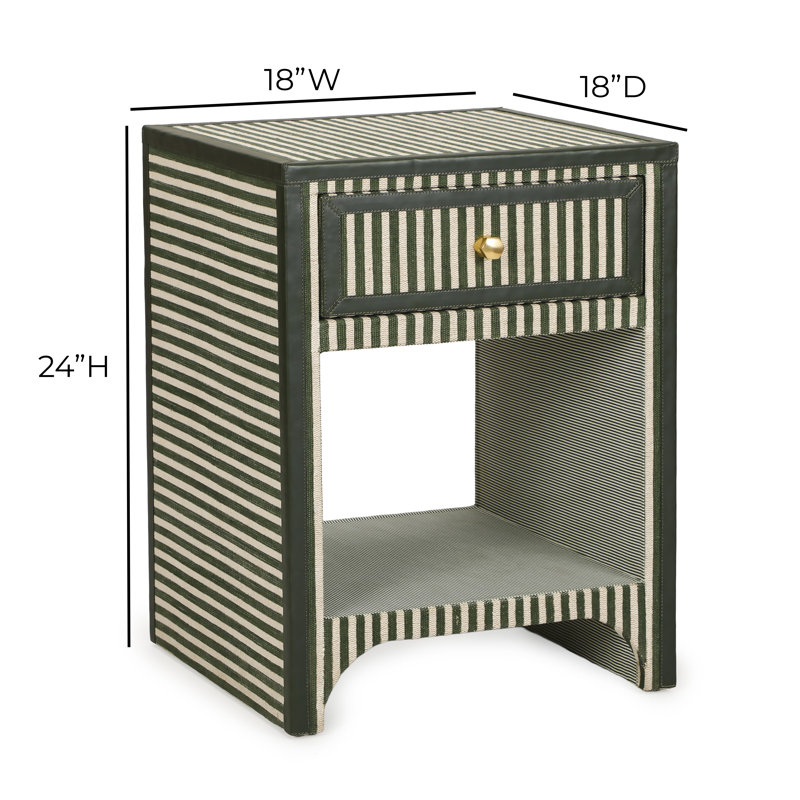 Table de chevet Kora, Vert