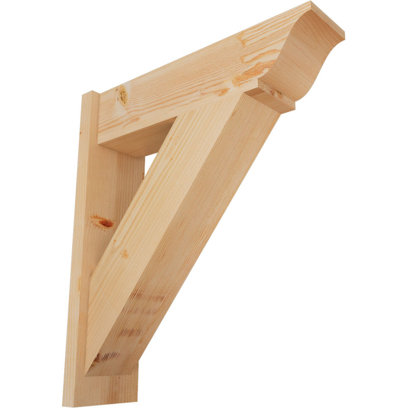 Persienne traditionnelle en bois rustique, P 26 po x H 30 po, Sapin Douglas de 7 1/2 po (lisse)