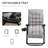 Zero Gravity Chair, Folding Reclining Lounge Chair With Padded Cushion-1260619731