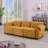 93" Length , Fashionable Modular Sofa, Iron Frame,   Chenille Sofa, Yellow, Suitable For Living Room, Bedroom-1187561235