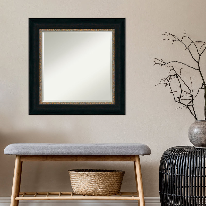 Miroir d'appoint mural Defilippis, 26,5 po x 26,5 po