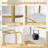 5-Tier Gold Bookcase