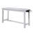 4pc Counter Height Dining Set White Finish Counter Height Table w Drawer Built-in USB Ports Power Outlets and 3 Stools Casual Dining Furniture