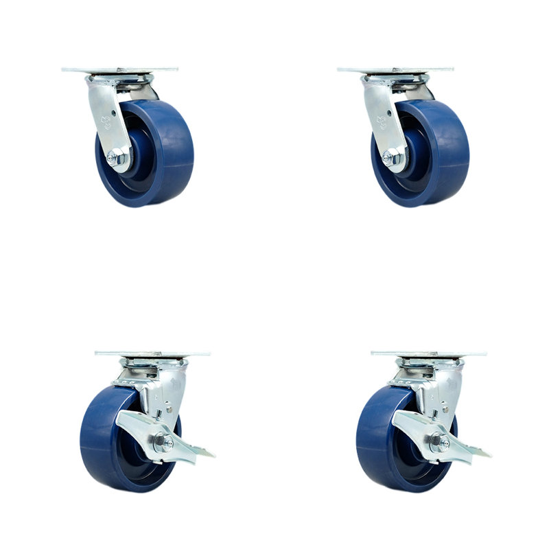 4 Piece Polyurethane Caster Set