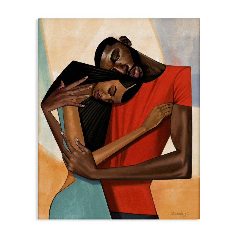 Toile Comfort Cubism Portrait, conception par Manasseh Johnson Sr, H 20 po x l 16 po
