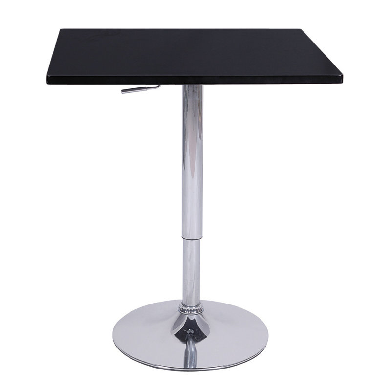 Metal Base Dining Table, Black