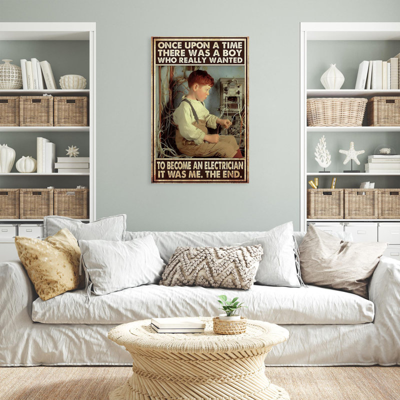 "Esterine To Becher Electrician", impression sur toile, H 36 po x l 24 po x P 1,25 po
