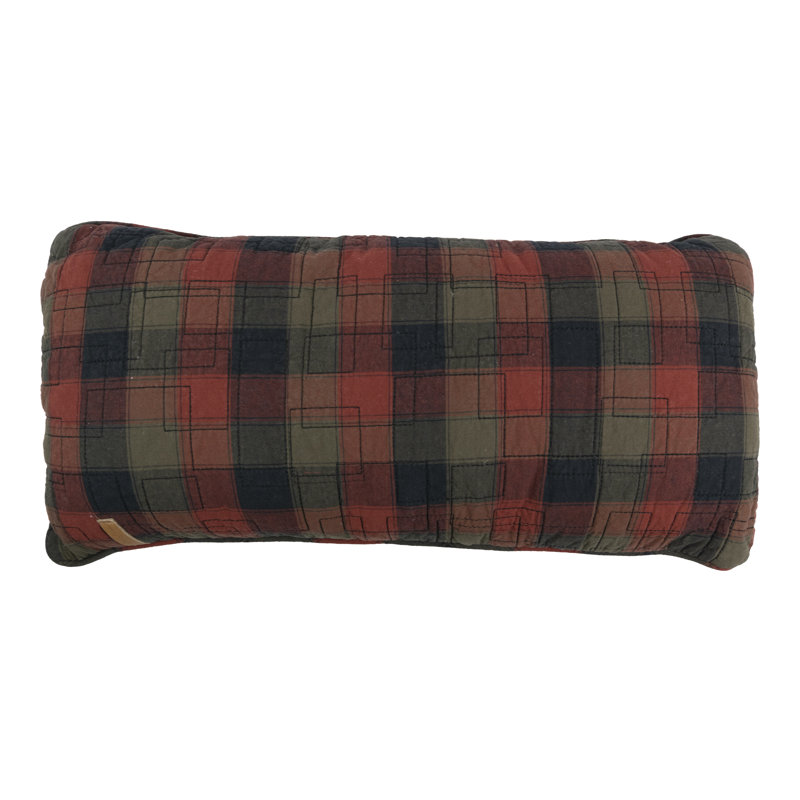 Rustic Patchwork Cotton Rectangular Throw Pillow